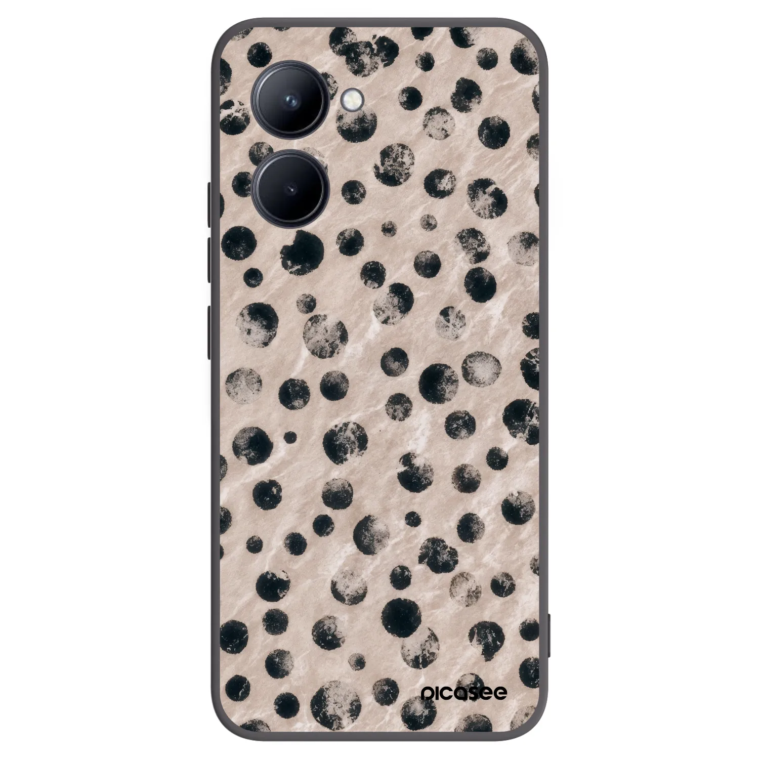 Picasee Μαύρη θήκη σιλικόνης για Realme C33 (2023) - Inked