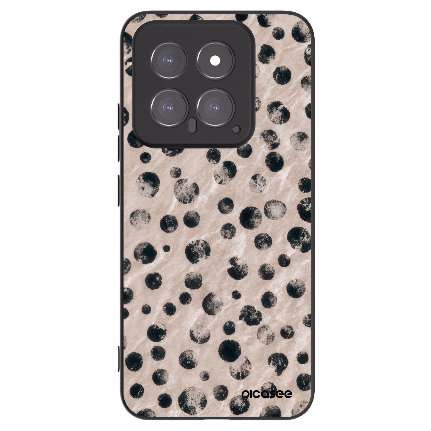 Picasee Μαύρη θήκη σιλικόνης για Xiaomi 14 - Inked