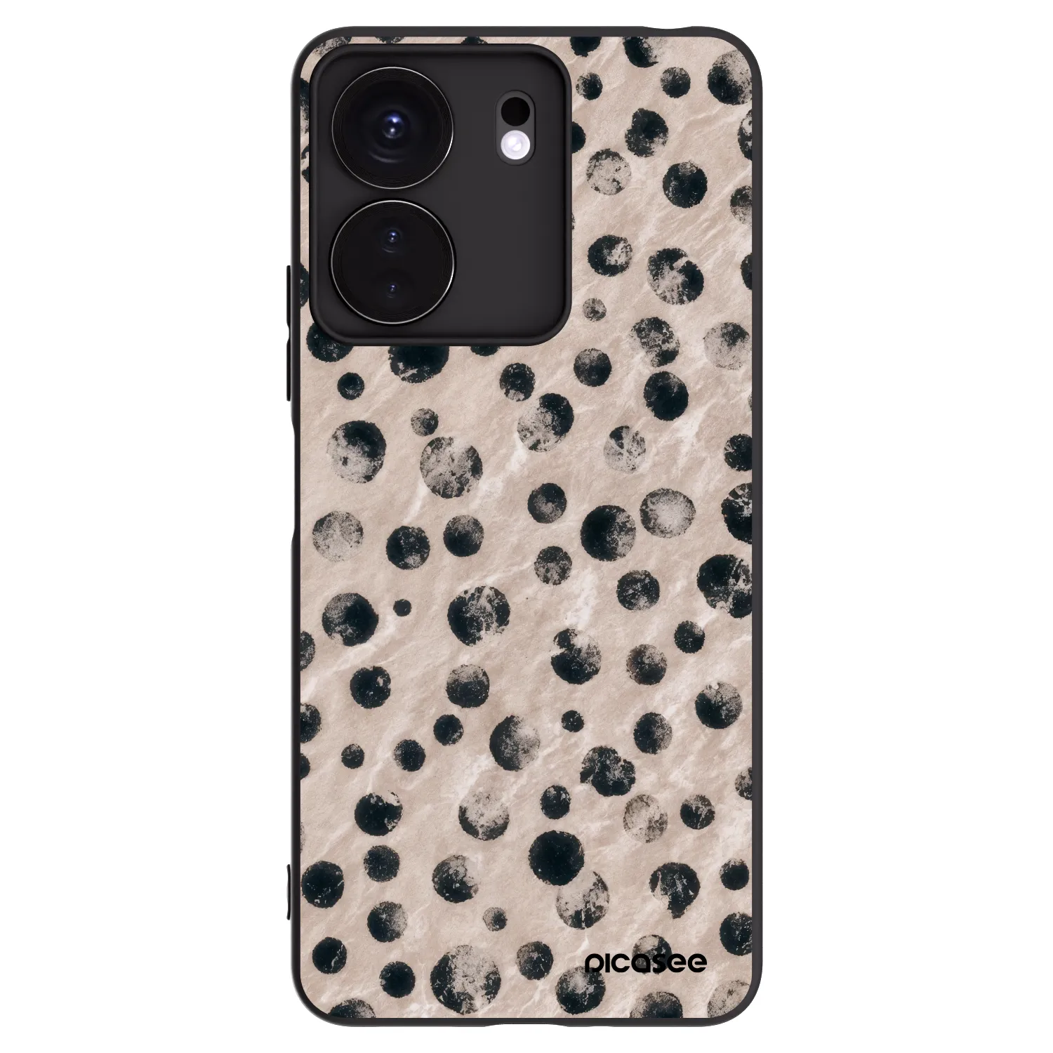 Picasee Μαύρη θήκη σιλικόνης για Xiaomi Redmi 13C 4G - Inked