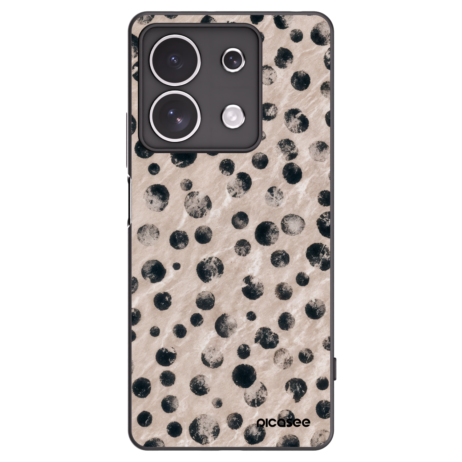 Picasee Μαύρη θήκη σιλικόνης για Xiaomi Redmi Note 13 4G - Inked