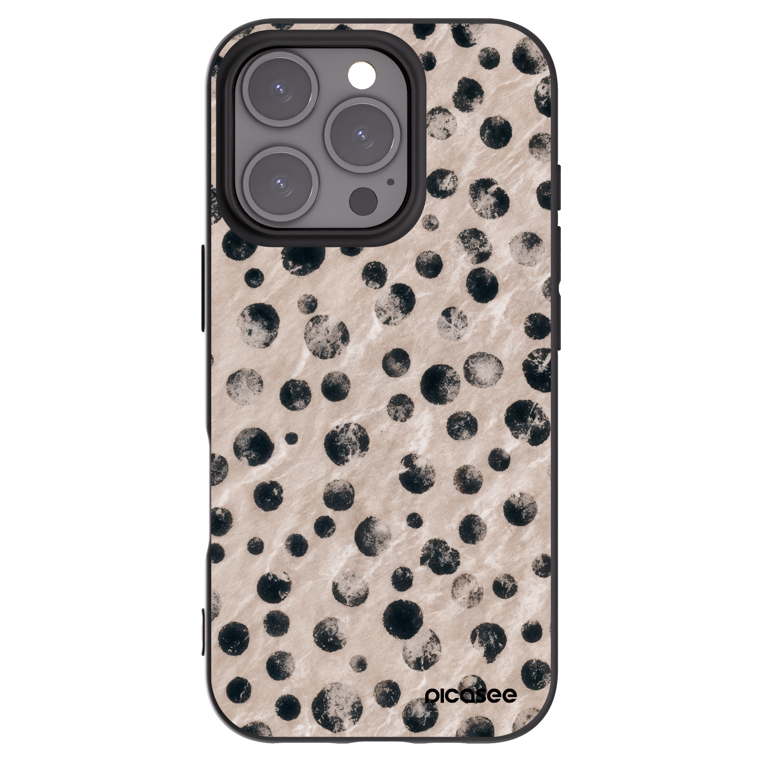 Picasee Μαύρη θήκη σιλικόνης για Apple iPhone 16 Pro - Inked