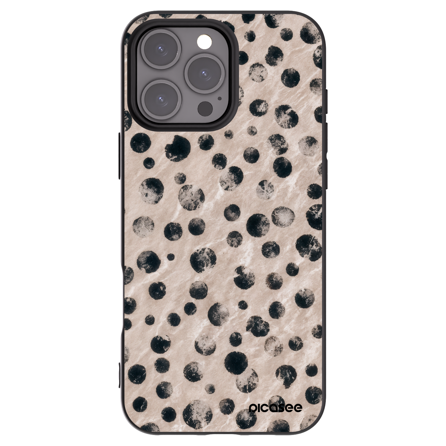 Picasee Μαύρη θήκη σιλικόνης για Apple iPhone 16 Pro Max - Inked