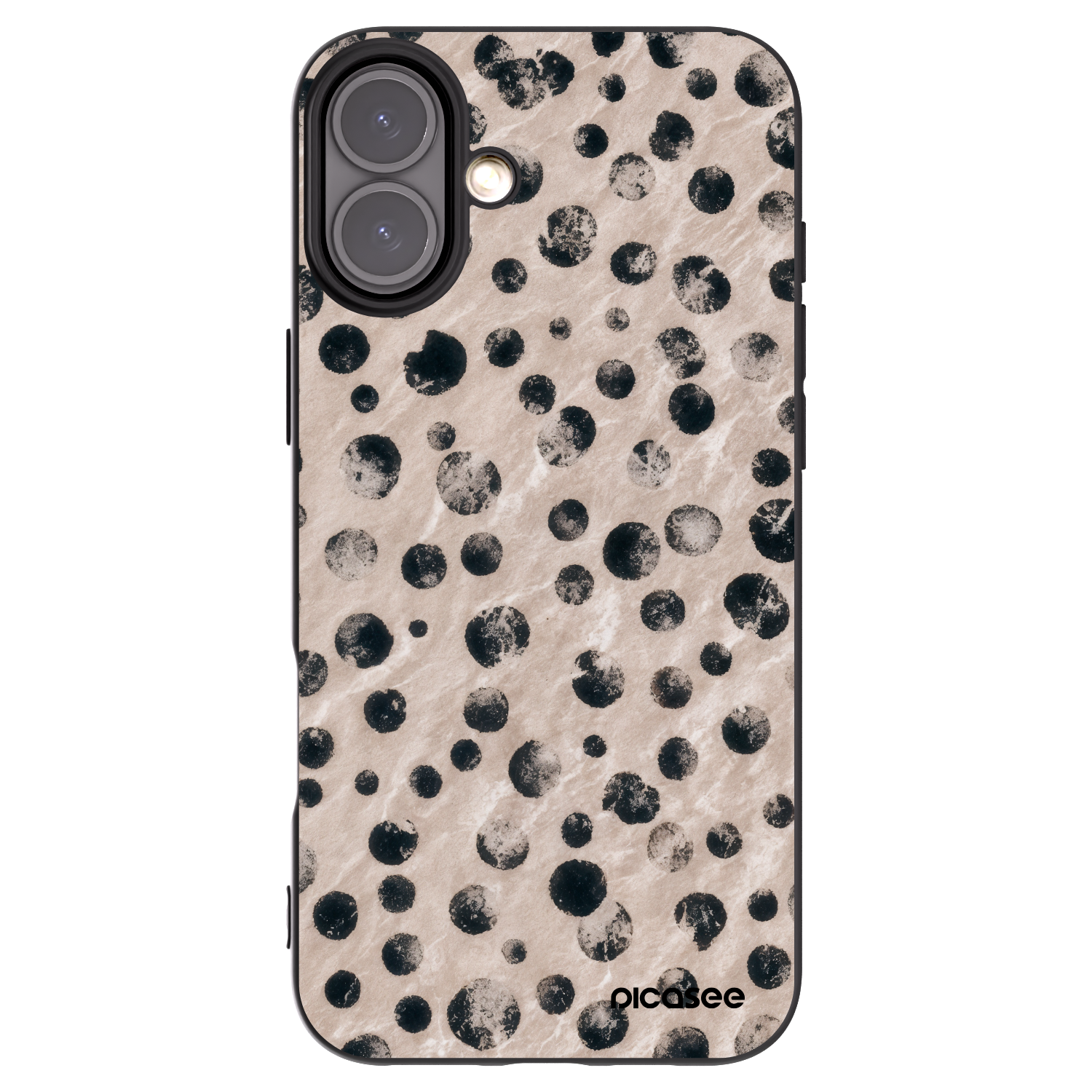 Picasee Μαύρη θήκη σιλικόνης για Apple iPhone 16 Plus - Inked