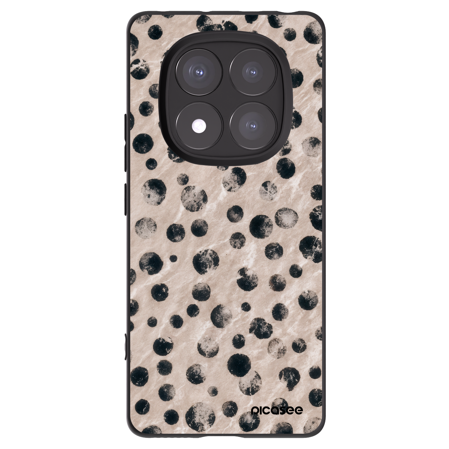 Picasee Μαύρη θήκη σιλικόνης για Xiaomi Redmi Note 14 Pro+ 5G - Inked