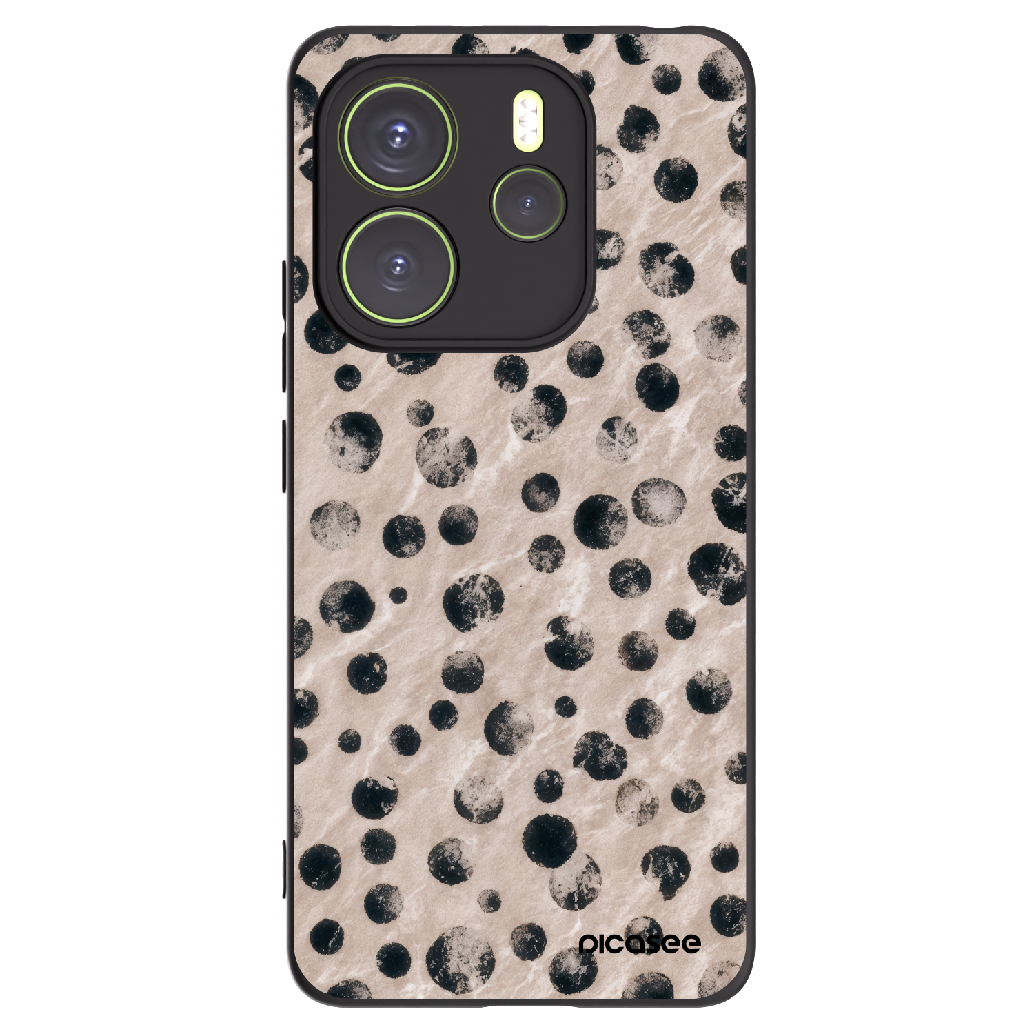 Picasee Μαύρη θήκη σιλικόνης για Xiaomi Redmi Note 14 4G - Inked