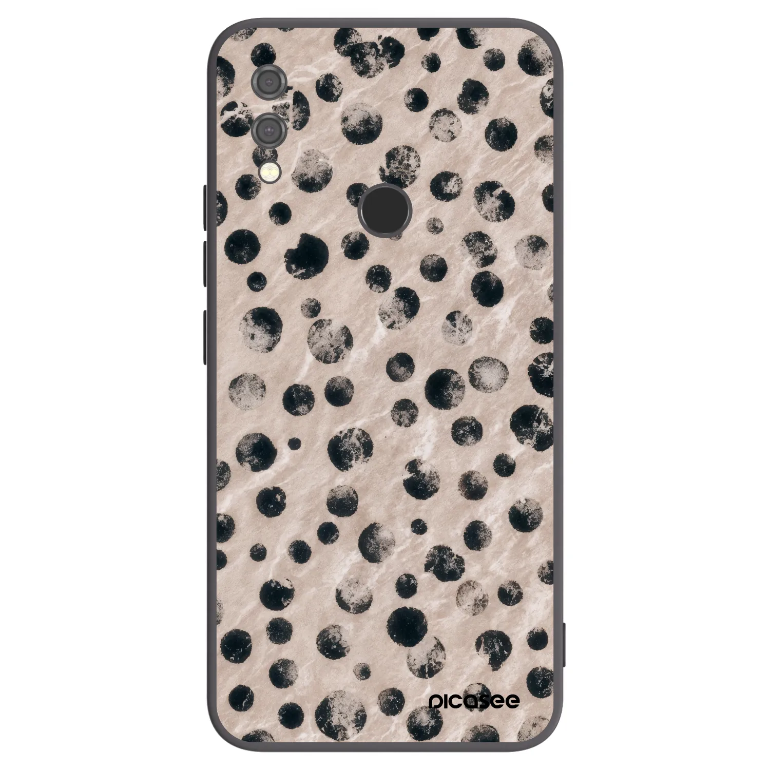 Picasee Μαύρη θήκη σιλικόνης για Xiaomi Redmi Note 7 - Inked