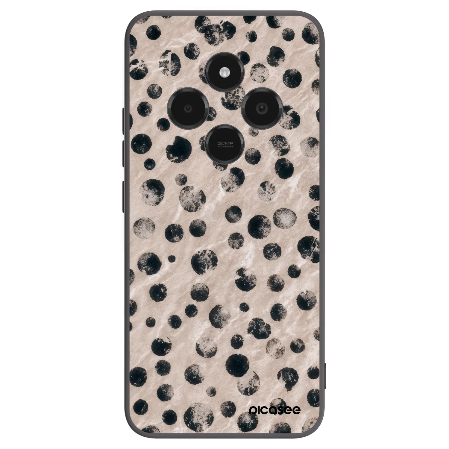 Picasee Μαύρη θήκη σιλικόνης για Xiaomi Poco C75 - Inked