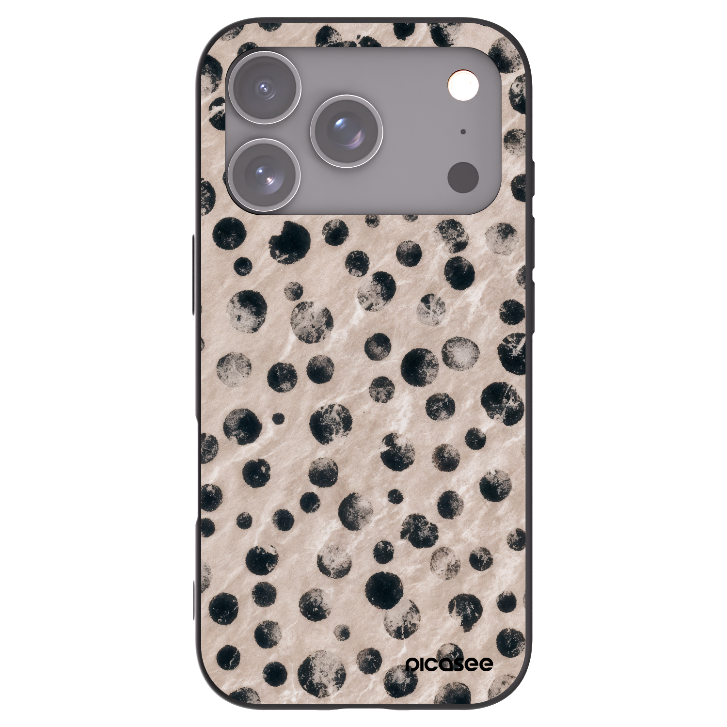 Picasee Μαύρη θήκη σιλικόνης για Apple iPhone 17 Pro - Inked