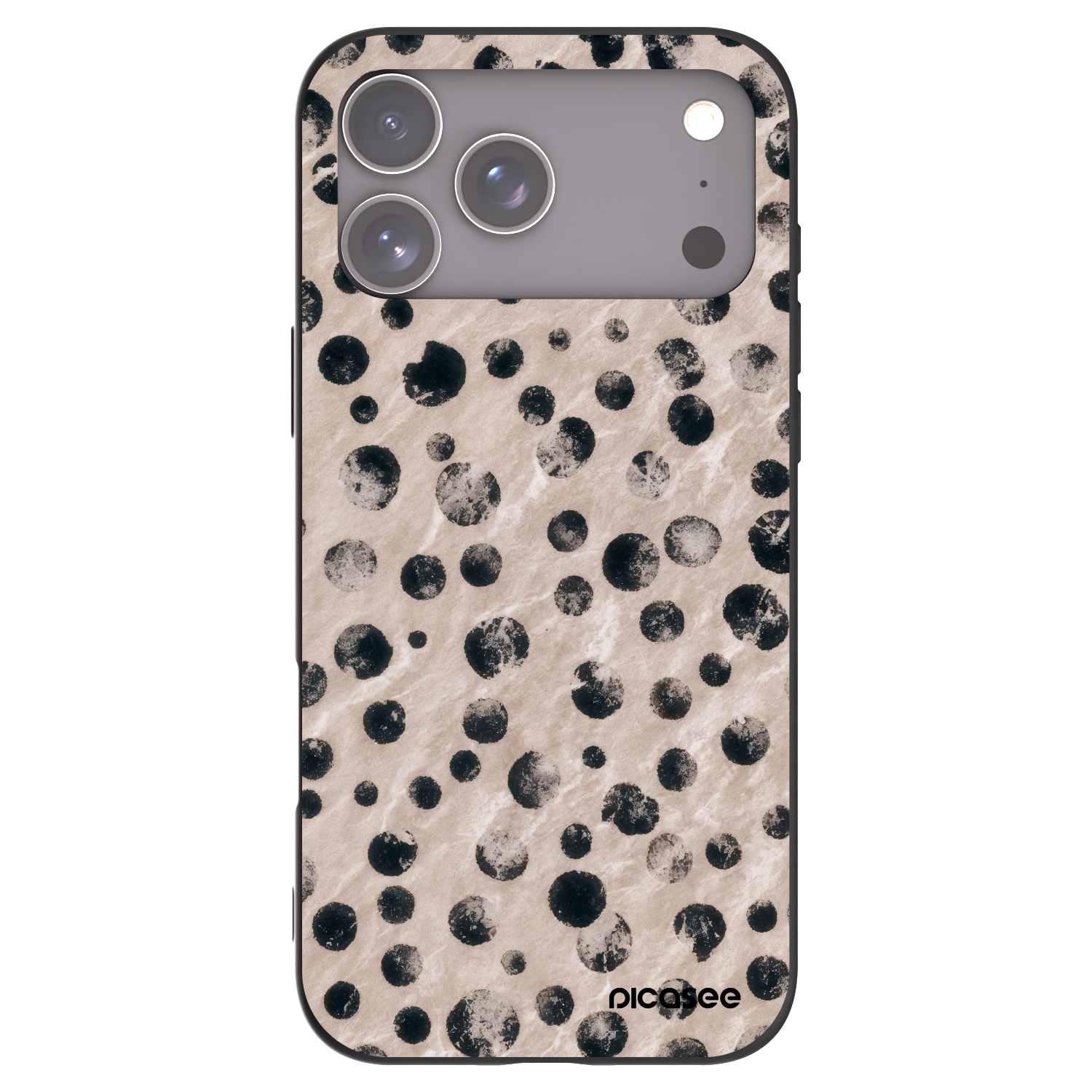 Picasee Μαύρη θήκη σιλικόνης για Apple iPhone 17 Pro Max - Inked