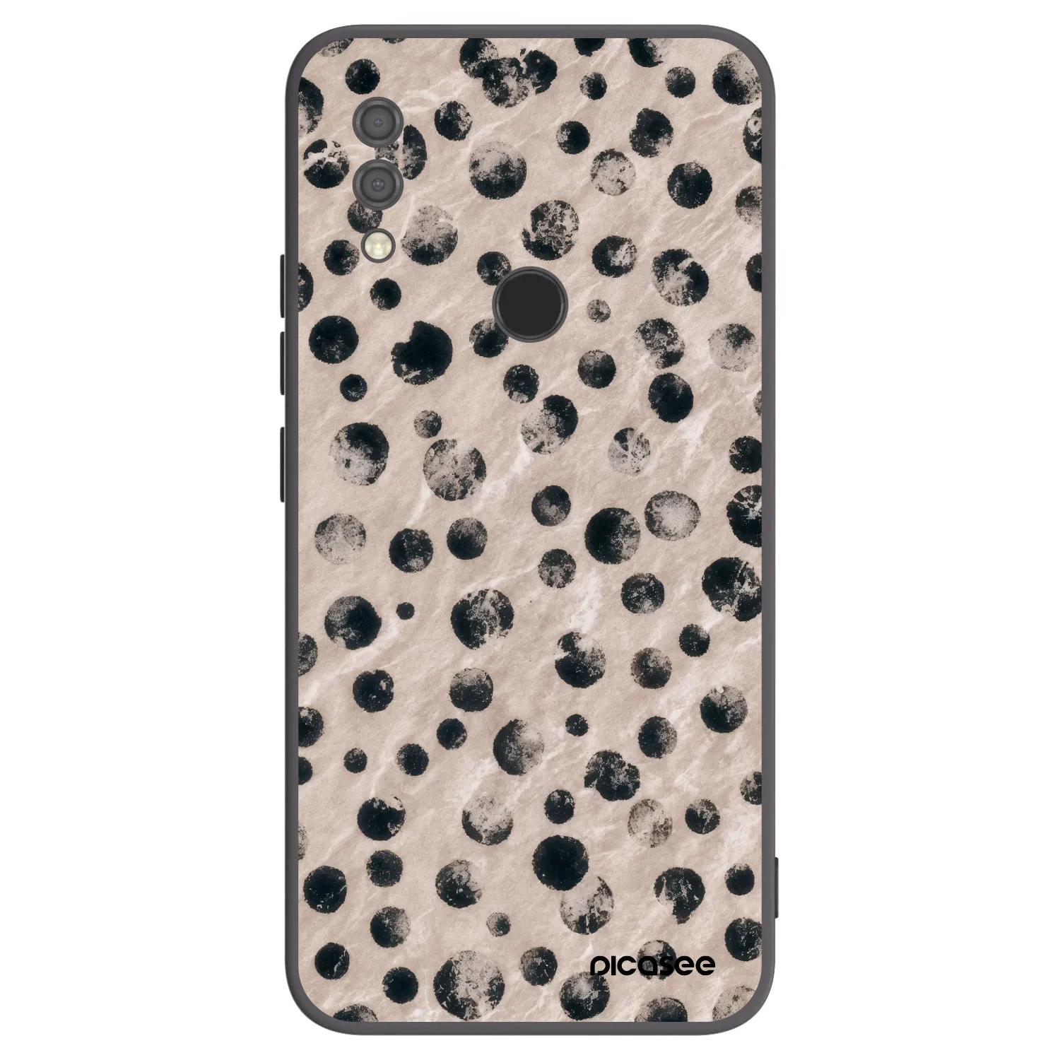 Picasee Μαύρη θήκη σιλικόνης για Xiaomi Redmi 7 - Inked