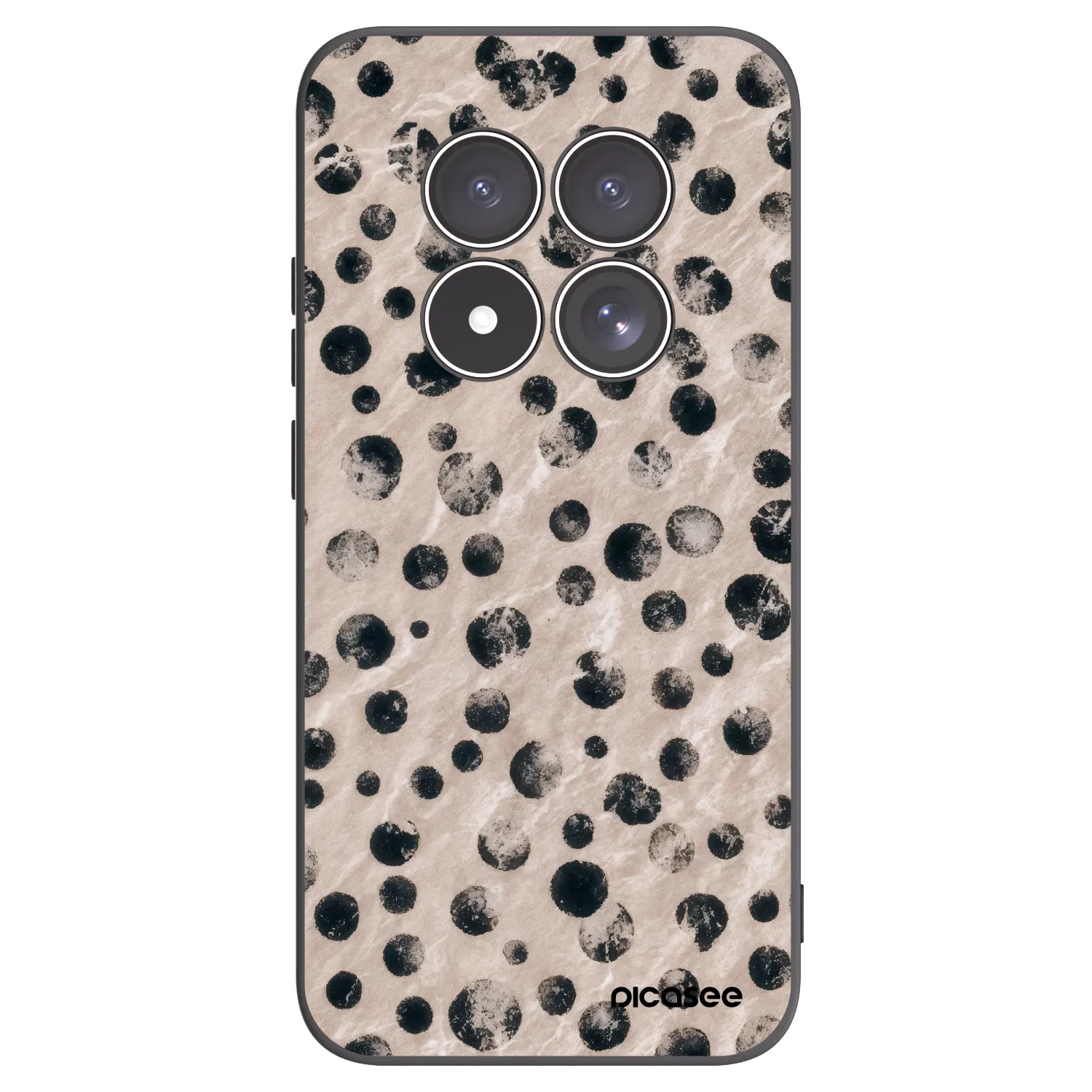 Picasee Μαύρη θήκη σιλικόνης για Xiaomi Redmi Note 15 Pro 4G - Inked