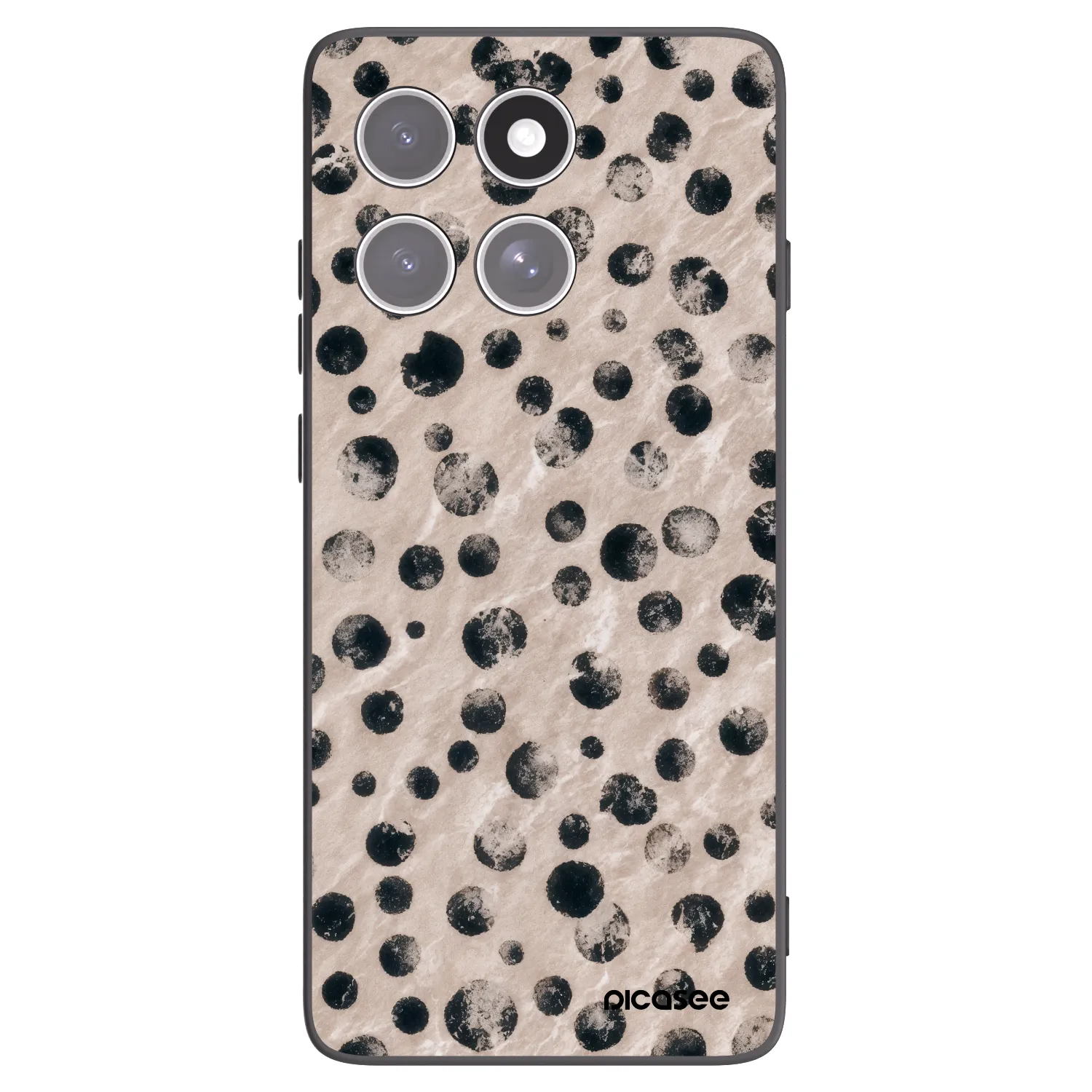 Picasee Μαύρη θήκη σιλικόνης για Motorola Edge 60 Fusion - Inked