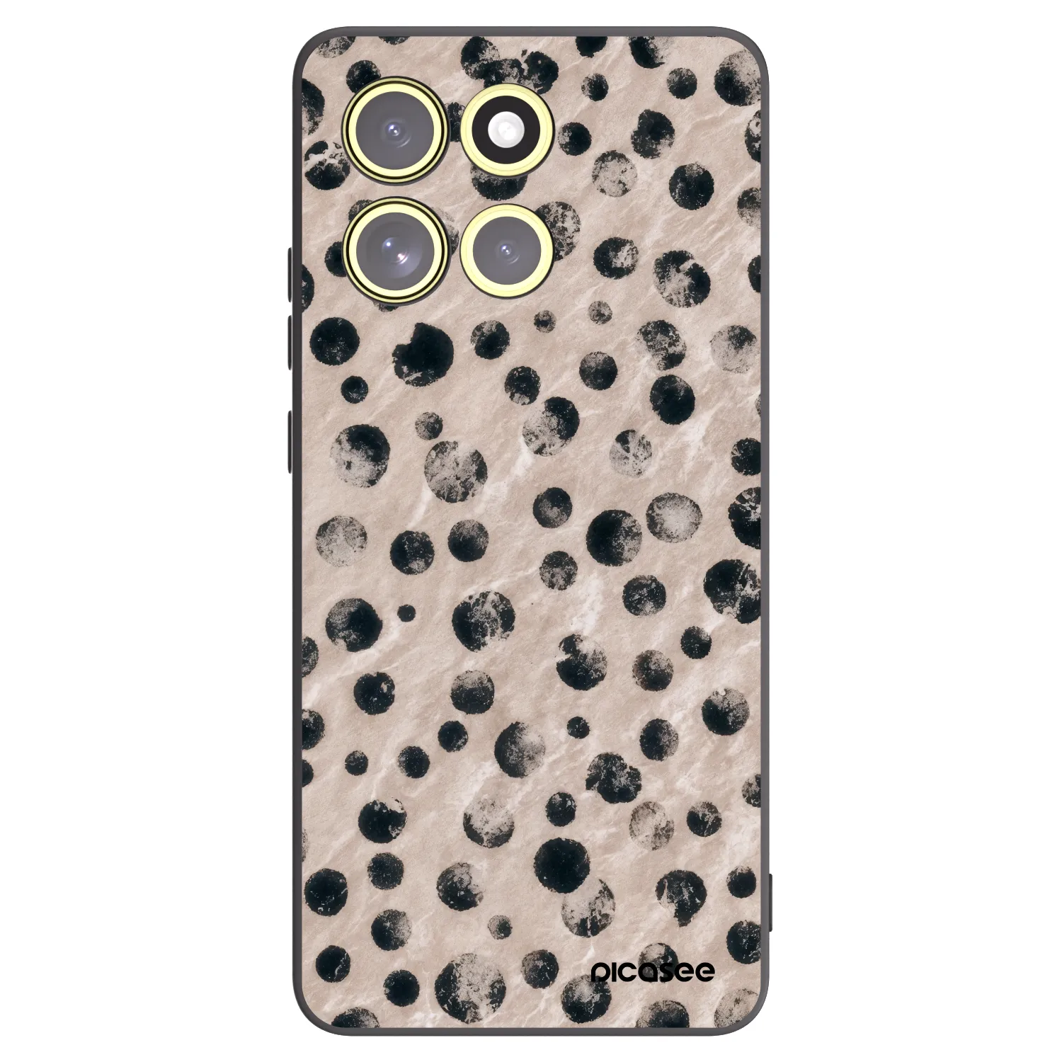 Picasee Μαύρη θήκη σιλικόνης για Motorola Moto G86 Power 5G - Inked