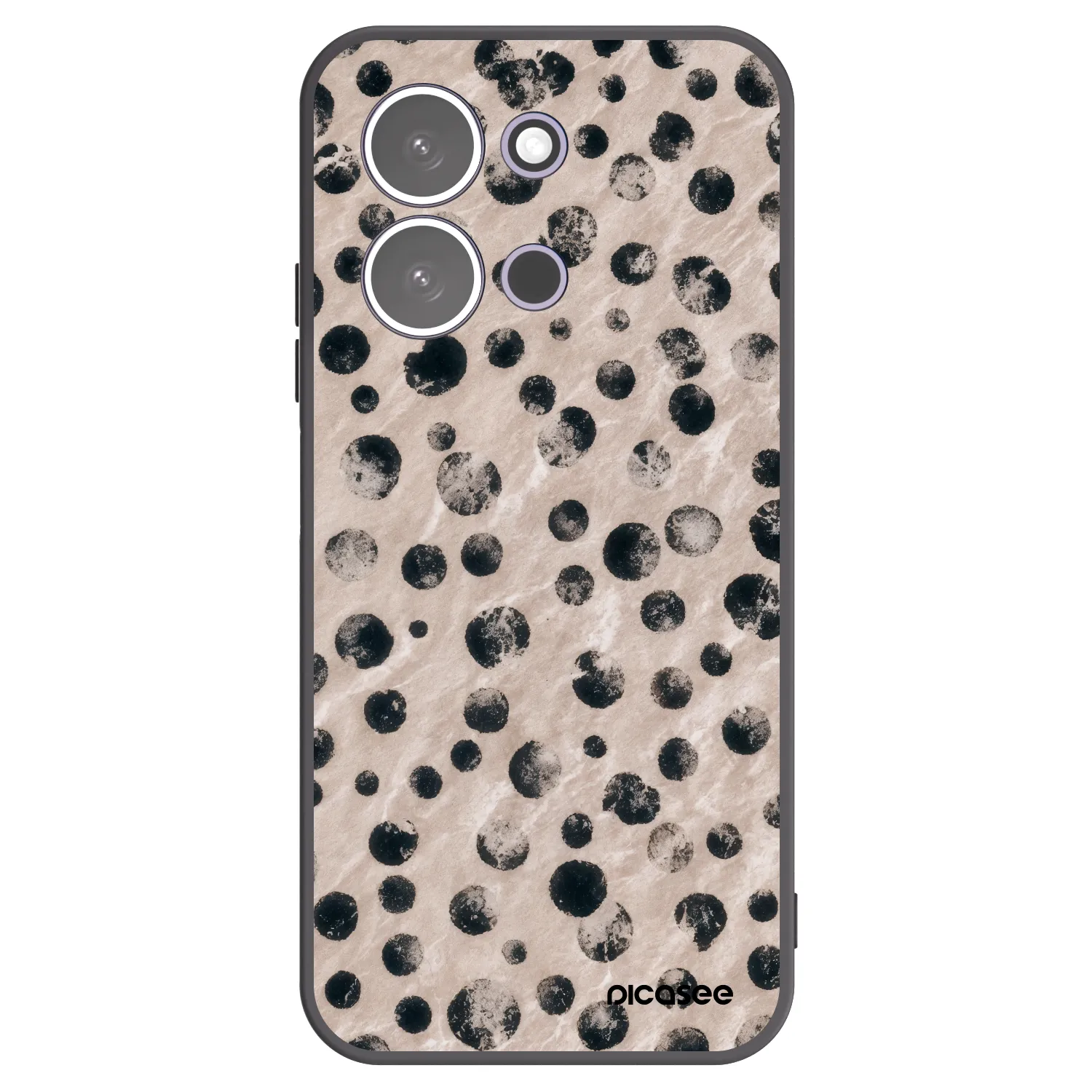 Picasee Μαύρη θήκη σιλικόνης για Xiaomi Redmi 15C 5G - Inked