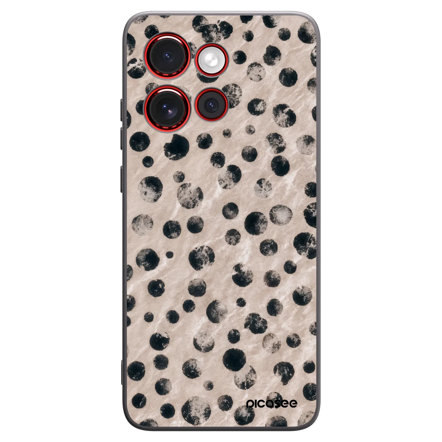 Picasee Μαύρη θήκη σιλικόνης για Motorola Edge 60 Neo 5G - Inked