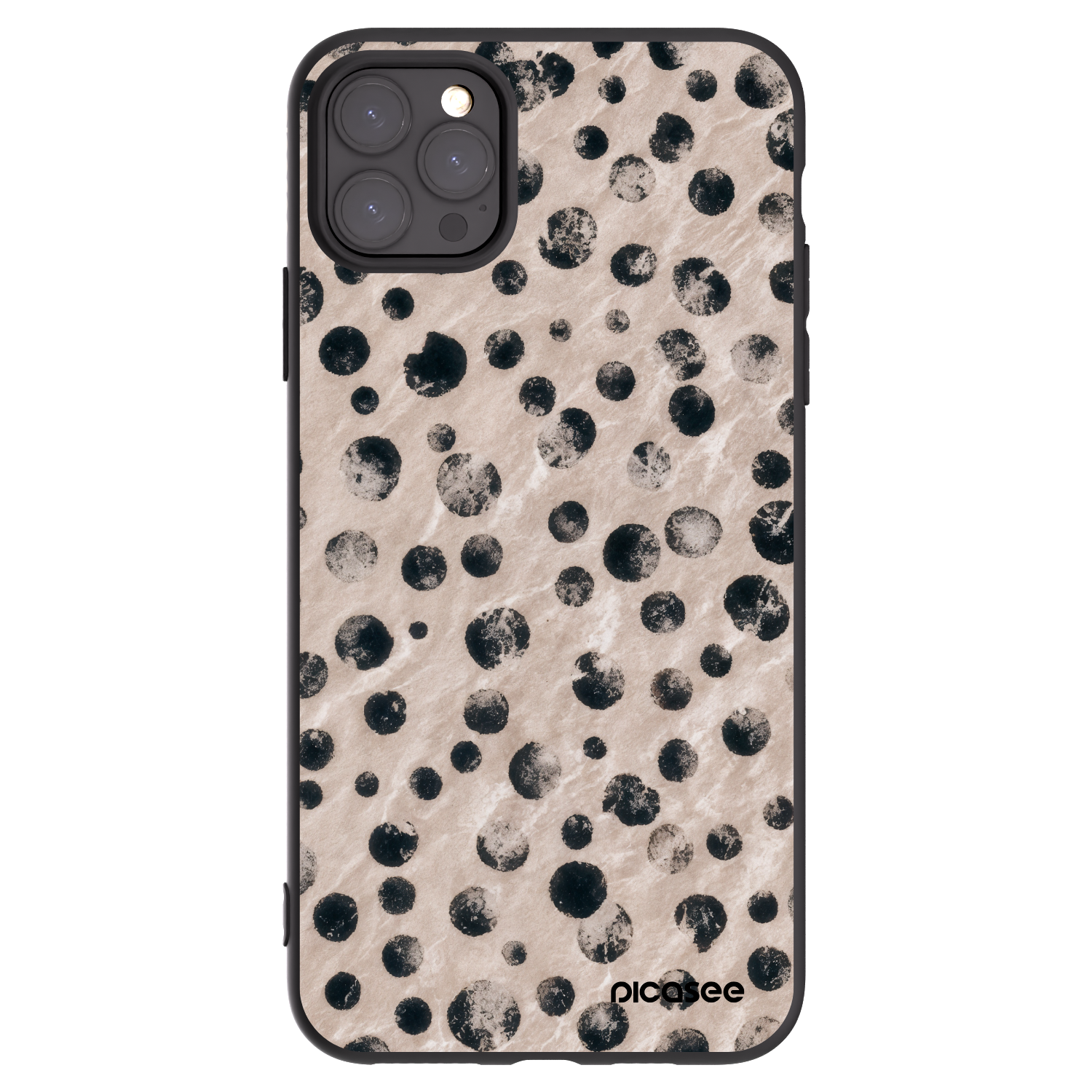 Picasee Μαύρη θήκη σιλικόνης για Apple iPhone 11 Pro Max - Inked