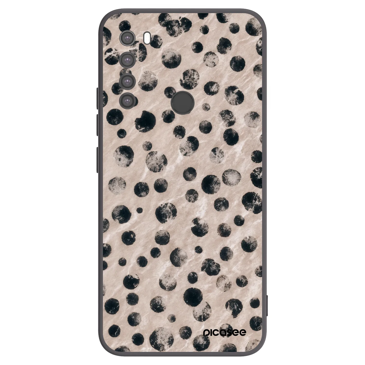 Picasee Μαύρη θήκη σιλικόνης για Xiaomi Redmi Note 8 - Inked