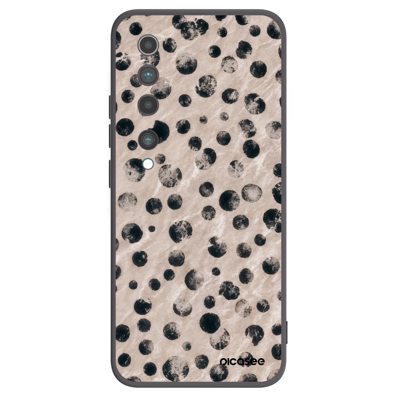 Picasee Μαύρη θήκη σιλικόνης για Xiaomi Mi 10 - Inked