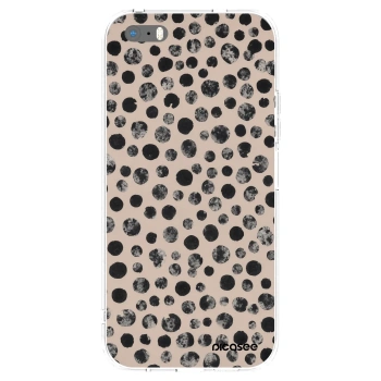 Picasee διαφανής θήκη σιλικόνης Apple iPhone 5/5S/SE - Dots