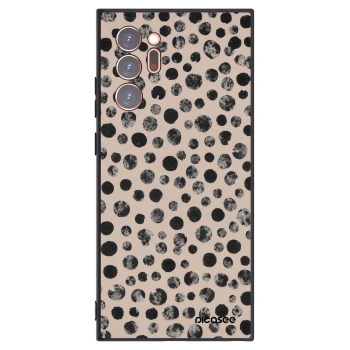 Picasee Μαύρη θήκη σιλικόνης για Samsung Galaxy Note 20 Ultra - Dots