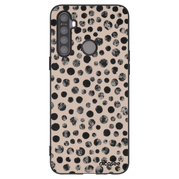 Picasee Μαύρη θήκη σιλικόνης για Realme 6i - Dots
