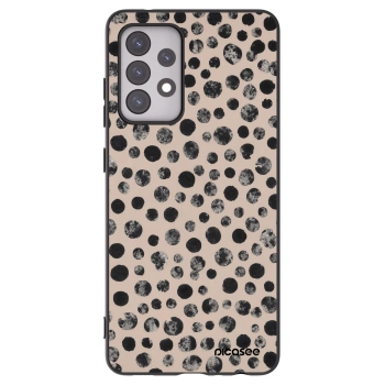 Picasee Μαύρη θήκη σιλικόνης για Samsung Galaxy A52 5G A525F - Dots