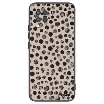 Picasee Μαύρη θήκη σιλικόνης για Samsung Galaxy A42 A426B - Dots