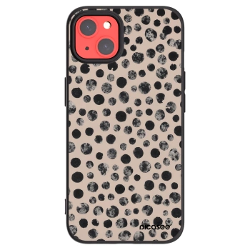 Picasee Μαύρη θήκη σιλικόνης για Apple iPhone 13 - Dots