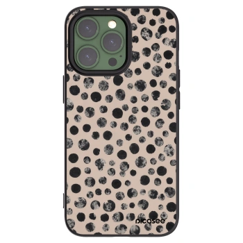 Picasee Μαύρη θήκη σιλικόνης για Apple iPhone 13 Pro - Dots