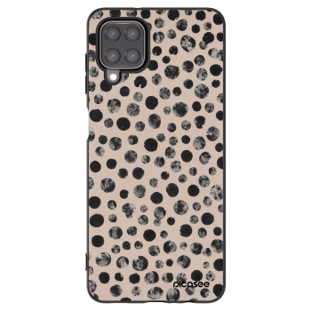 Picasee Μαύρη θήκη σιλικόνης για Samsung Galaxy M12 M127F - Dots