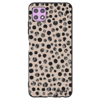 Picasee Μαύρη θήκη σιλικόνης για Samsung Galaxy A22 A226B 5G - Dots