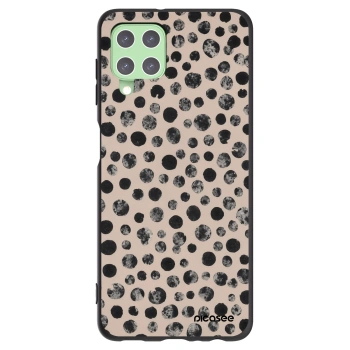 Picasee Μαύρη θήκη σιλικόνης για Samsung Galaxy A22 A225F 4G - Dots