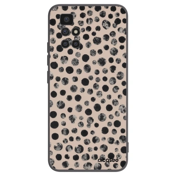 Picasee Μαύρη θήκη σιλικόνης για Xiaomi Redmi 10 - Dots