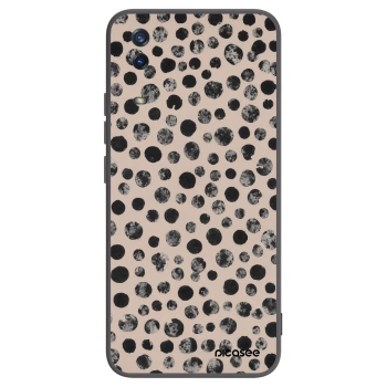 Picasee Μαύρη θήκη σιλικόνης για Vivo Y11s - Dots