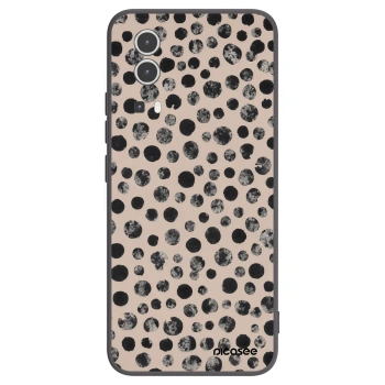 Picasee Μαύρη θήκη σιλικόνης για Vivo Y72 5G - Dots