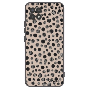 Picasee Μαύρη θήκη σιλικόνης για Realme 8i - Dots