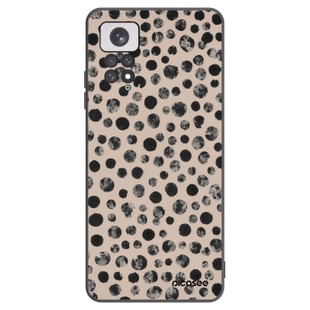 Picasee Μαύρη θήκη σιλικόνης για Xiaomi Redmi Note 11 - Dots