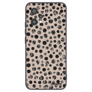 Picasee Μαύρη θήκη σιλικόνης για Realme 9 Pro 5G - Dots