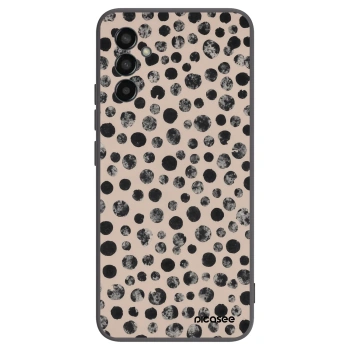 Picasee Μαύρη θήκη σιλικόνης για Samsung Galaxy M13 M135F - Dots
