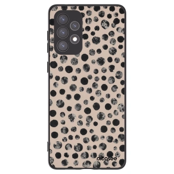 Picasee Μαύρη θήκη σιλικόνης για Samsung Galaxy A73 5G - Dots