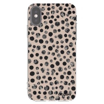 Picasee διαφανής θήκη σιλικόνης Apple iPhone X/XS - Dots