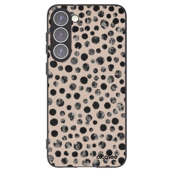 Picasee Μαύρη θήκη σιλικόνης για Samsung Galaxy S23+ 5G - Dots