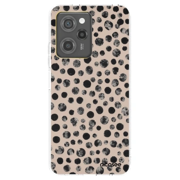 Picasee Μαύρη θήκη σιλικόνης για Xiaomi Poco X5 Pro - Dots