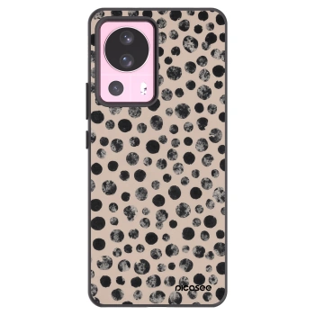 Picasee Μαύρη θήκη σιλικόνης για Xiaomi 13 Lite - Dots