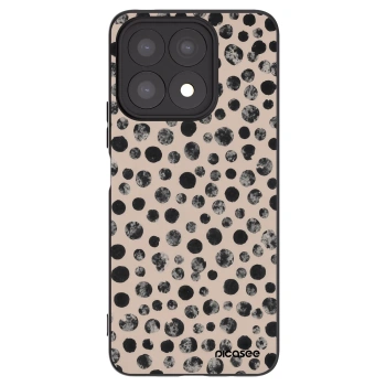 Picasee Μαύρη θήκη σιλικόνης για Honor X8a - Dots