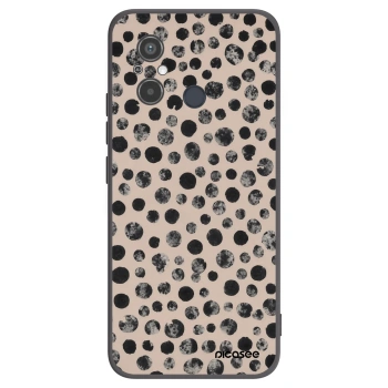 Picasee Μαύρη θήκη σιλικόνης για Xiaomi Redmi 12C - Dots