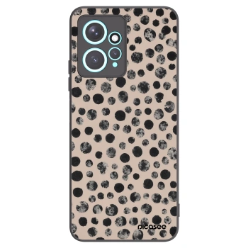 Picasee Μαύρη θήκη σιλικόνης για Xiaomi Redmi Note 12 4G - Dots