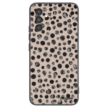 Picasee Μαύρη θήκη σιλικόνης για Samsung Galaxy A04s A047F - Dots