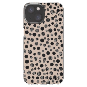 Picasee διαφανής θήκη σιλικόνης Apple iPhone 15 - Dots