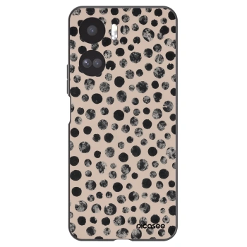 Picasee Μαύρη θήκη σιλικόνης για Honor 90 Lite 5G - Dots